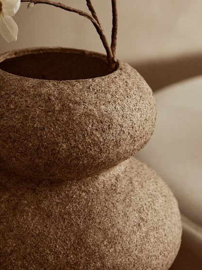 Cotton Mache and Coco Shell Bubble Vase | Sanai
