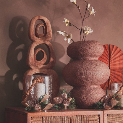 Cotton Mache and Coco Shell Bubble Vase | Sanai