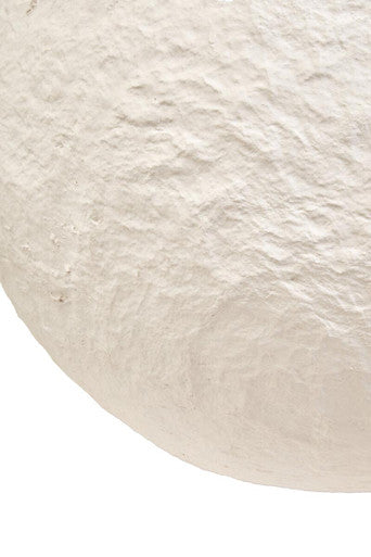 Cotton Mache Large White Round Vase | Sanai