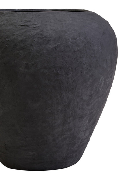 Cotton Mache Large Black Planter | Sanai