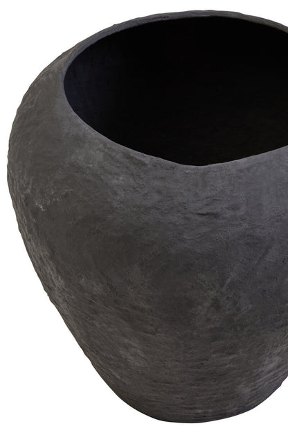 Cotton Mache Large Black Planter | Sanai
