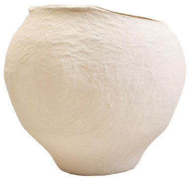 Cotton Mache Large Beige Planter | Sanai