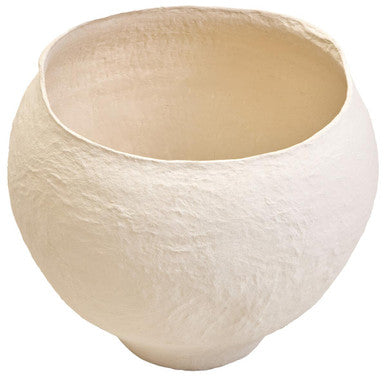 Cotton Mache Large Beige Planter | Sanai