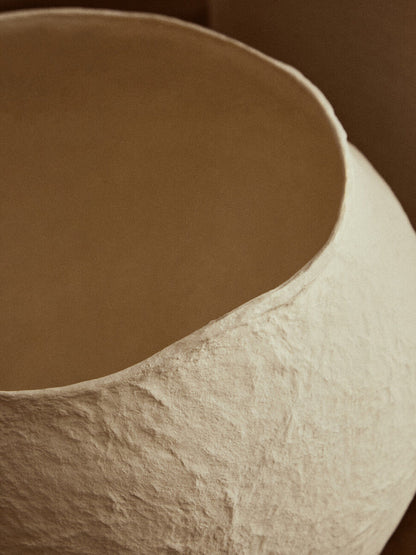 Cotton Mache Large Beige Planter | Sanai