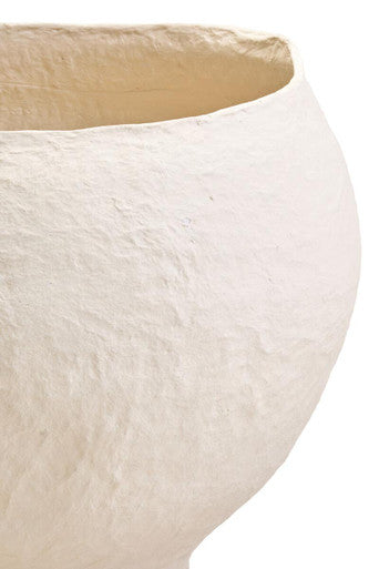 Cotton Mache Large Beige Planter | Sanai