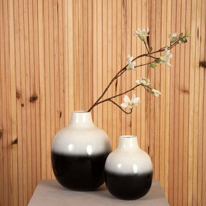 Large Black and White Ombre Vase | Ramus