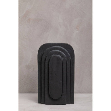 Tall Matt Black Finish Vase | Hapax