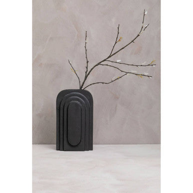 Tall Matt Black Finish Vase | Hapax