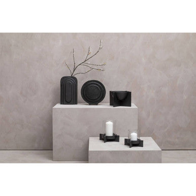 Tall Matt Black Finish Vase | Hapax