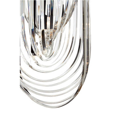 Long Glass Swirl Chandelier | Kensington Townhouse