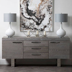 Pandora Grey Table Lamp