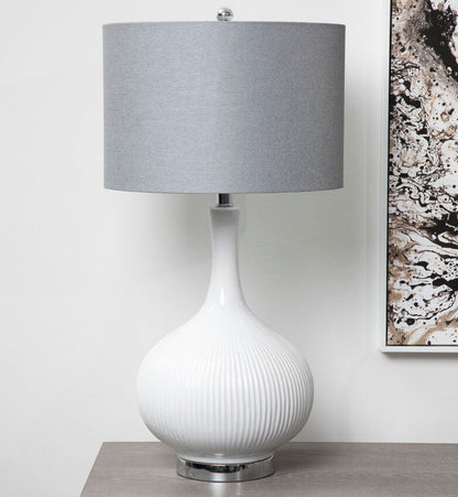 Pandora Grey Table Lamp