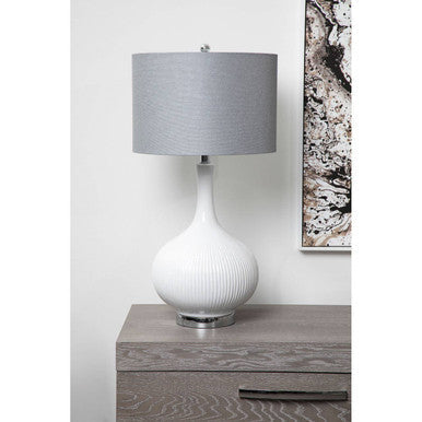 Pandora Grey Table Lamp