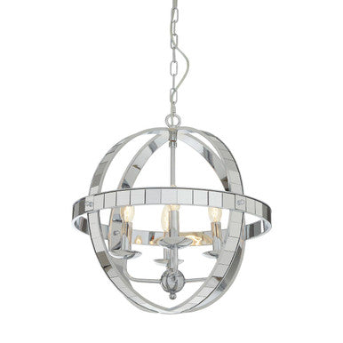 Kensington Townhouse Silver Rounded Pendant Light
