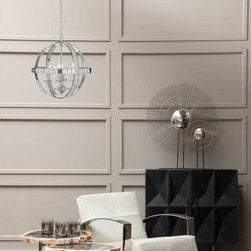 Kensington Townhouse Silver Rounded Pendant Light