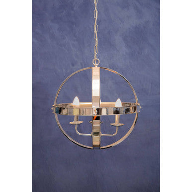 Kensington Townhouse Silver Rounded Pendant Light