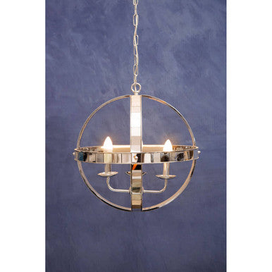 Kensington Townhouse Silver Rounded Pendant Light