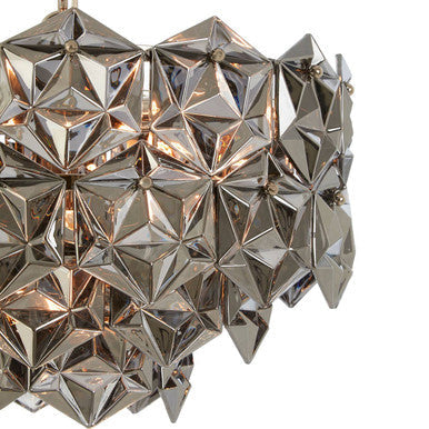 Smoked Grey Glass Chandelier | Rydello