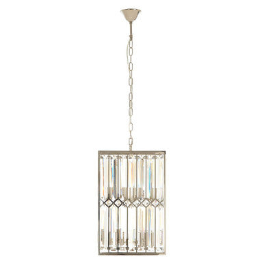 Marentina Cylindrical Silver Chandelier