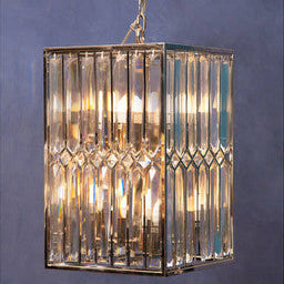 Marentina Cylindrical Silver Chandelier