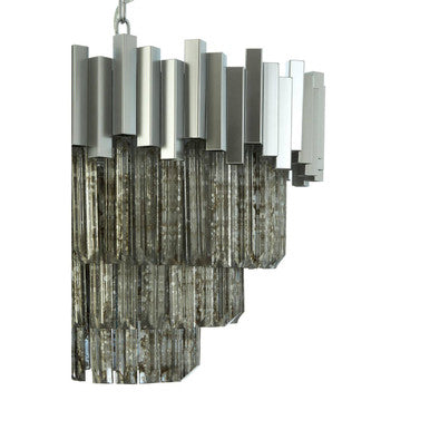 Small Nickel Painted Chandelier | Lustra