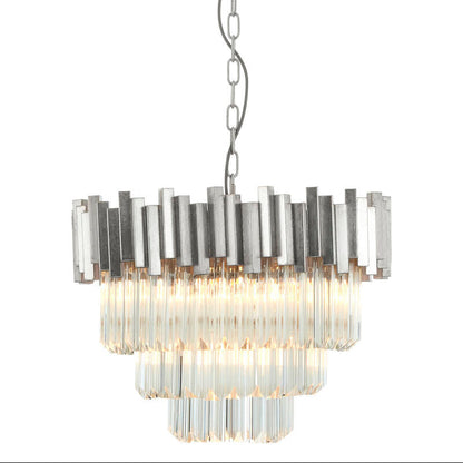 Small Silver Finish Chandelier | Lustra