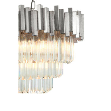 Small Silver Finish Chandelier | Lustra