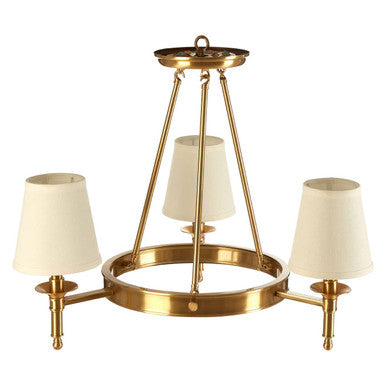Copper Finish 3 Arm Chandelier | Zina