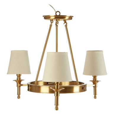 Copper Finish 3 Arm Chandelier | Zina
