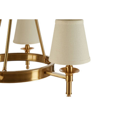 Copper Finish 3 Arm Chandelier | Zina