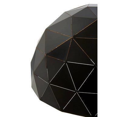 Large Black and Copper Dome Pendant Light | Mateo