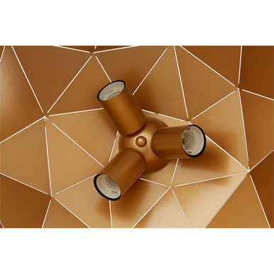 Large Black and Copper Dome Pendant Light | Mateo