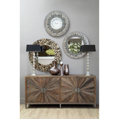 Macey Faceted Black Table Lamp