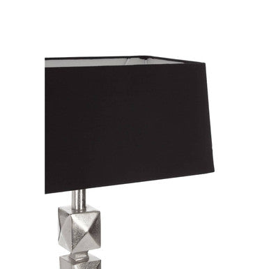 Macey Faceted Black Table Lamp