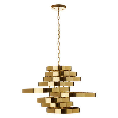 Alana Gold Finish 5 Bulb Pendant Light