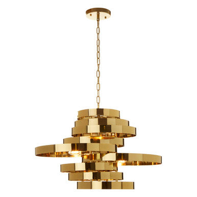 Alana Gold Finish 5 Bulb Pendant Light