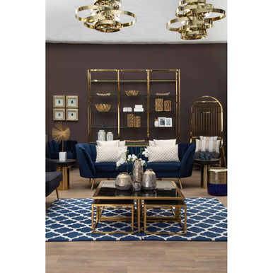 Alana Gold Finish 5 Bulb Pendant Light