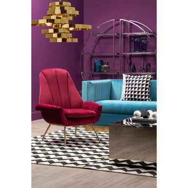 Alana Gold Finish 5 Bulb Pendant Light