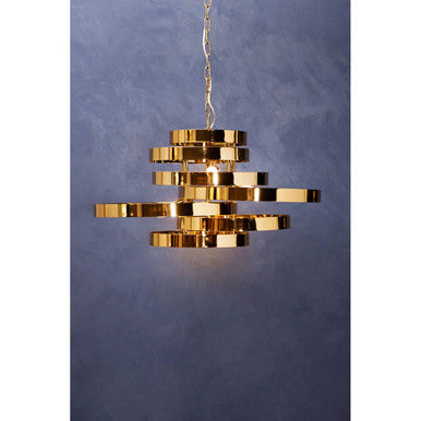 Alana Gold Finish 5 Bulb Pendant Light
