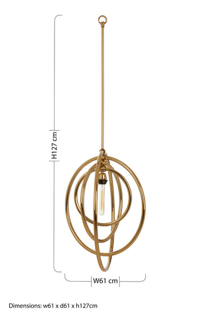 Skye Gold Finish Gold Pendant Light