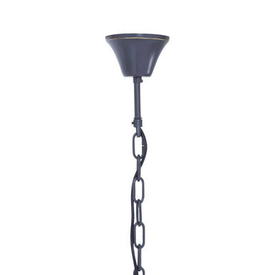 3 Tier Black Finish Glass Chandelier | Salasco