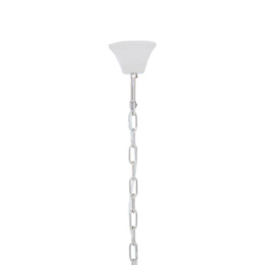 2 Tier Nickel Finish Glass Chandelier | Salasco
