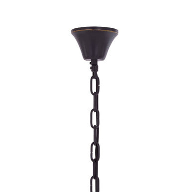 2 Tier Antique Black Glass Chandelier | Salasco