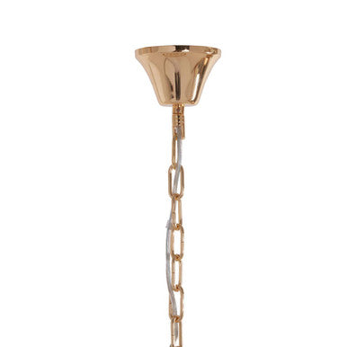 2 Tier Gold Finish Glass Chandelier | Salasco