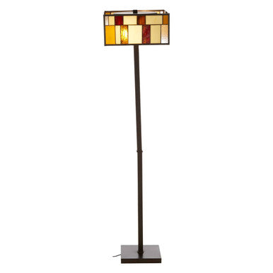 Waldorf  Square Deco Floor Gold Lamp