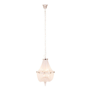 6 Light Chrome Chain Chandelier | Lerici