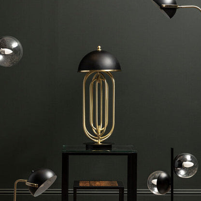 Table Lamp with Black Shade | Metropolis