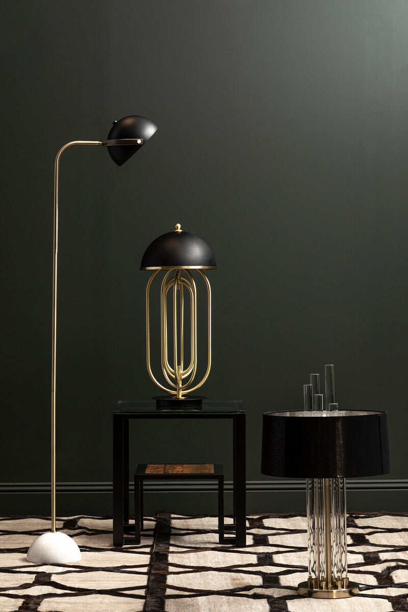 Table Lamp with Black Shade | Metropolis
