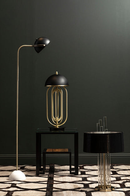 Table Lamp with Black Shade | Metropolis