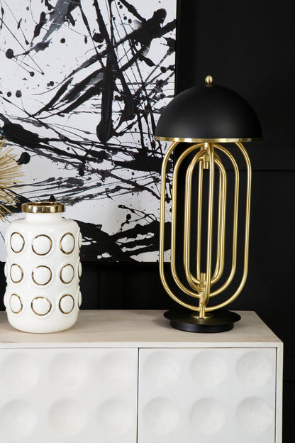 Table Lamp with Black Shade | Metropolis